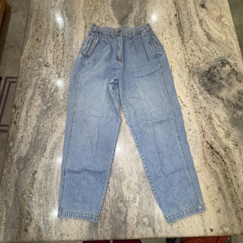VTG 80s 90s Together Mom Jeans High Rise Tapered Balloon Pleated 30x28 Sz 12